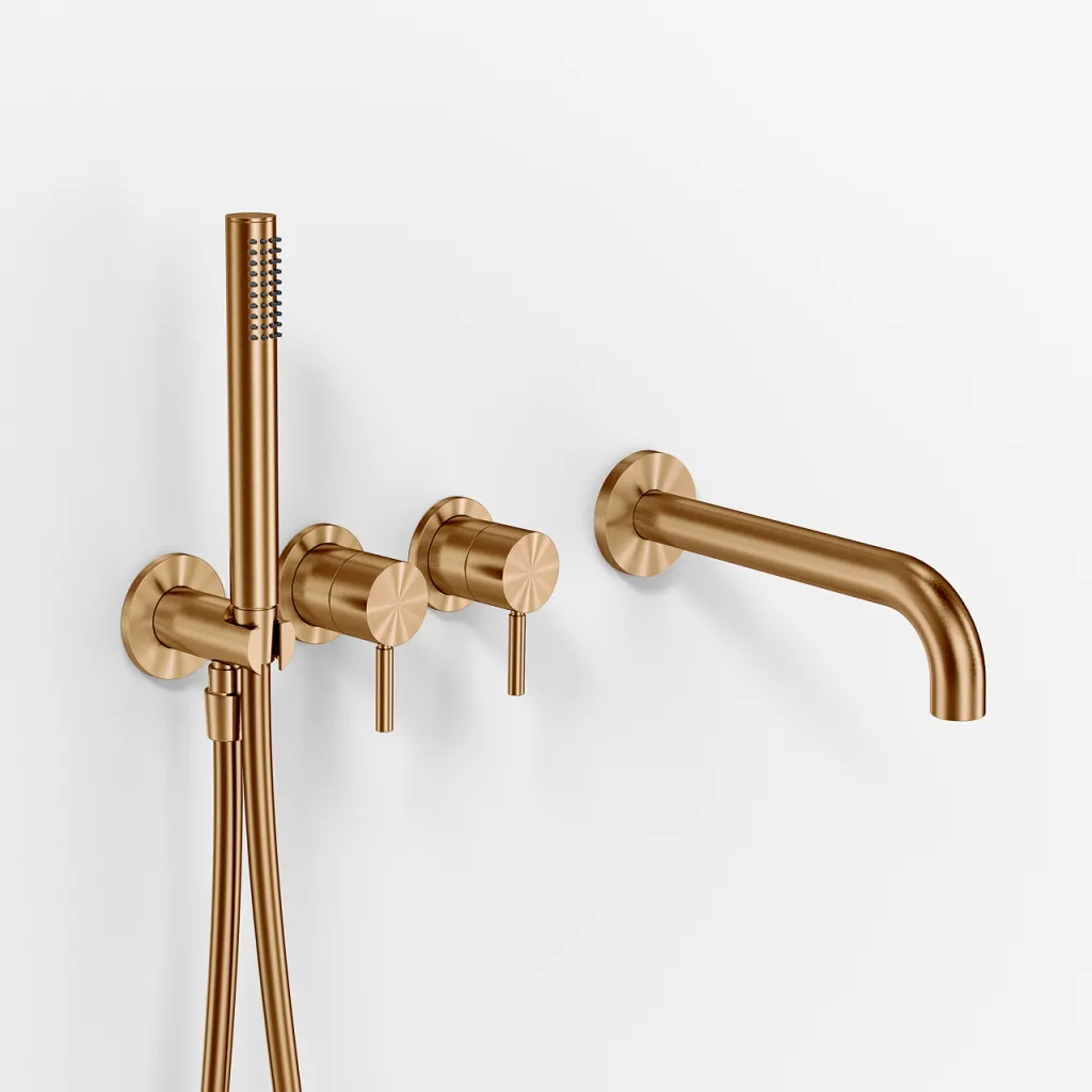 Semplice SBR801 S11 - Badekar/dusj, PVD børstet kobber