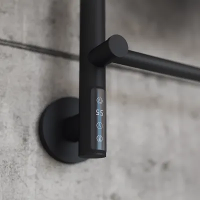 Pulcher® Semplice PS05 Elektrisk Håndklædetørrer - 48 x 80 cm, matt svart