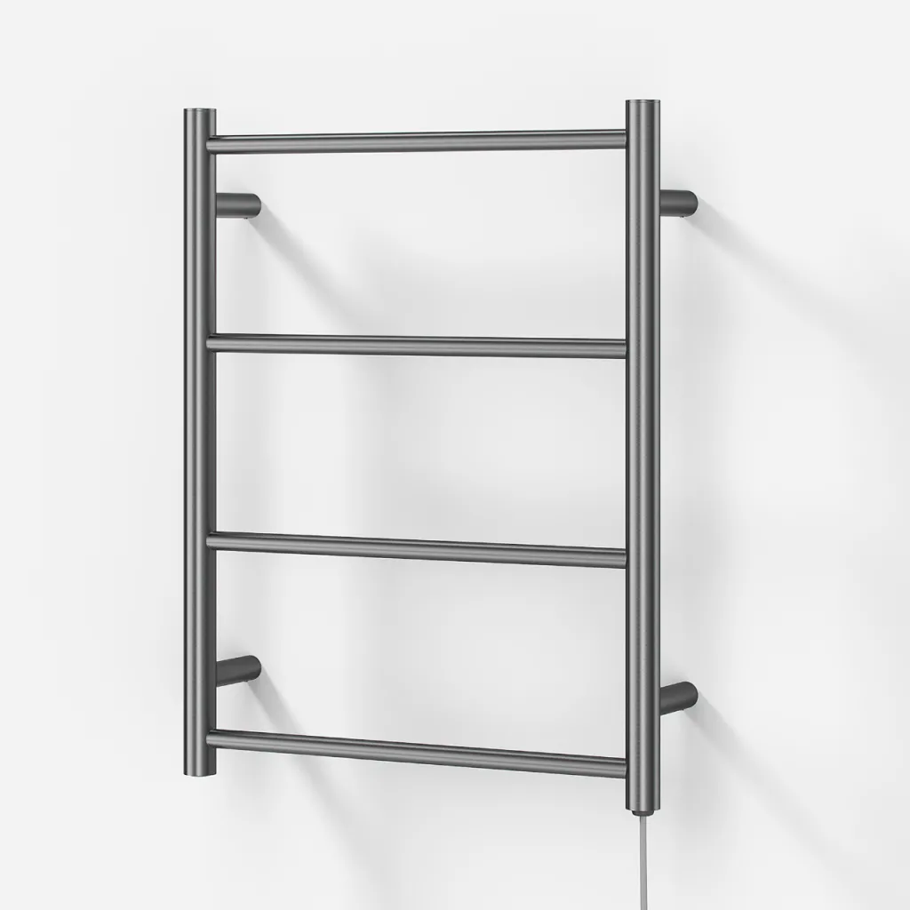 Pulcher Minimalism PM64 - Elektrisk håndkletørker, 50 x 64 cm, børstet rustfritt stål