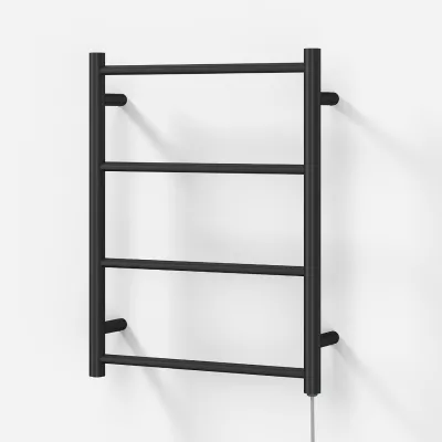 Pulcher Minimalism PM64 - Elektrisk håndklestativ, 50 x 64h cm, Matt sort