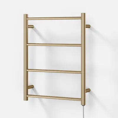 Pulcher Minimalism PM64 - Elektrisk håndklestativ, 50 x 64h cm, PVD Messing