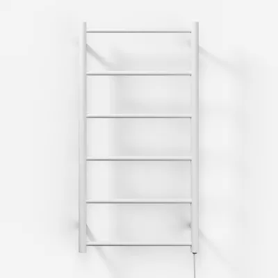 Pulcher Minimalism PM96 - Elektrisk håndklestativ, 50 x 96h cm, Mathvid