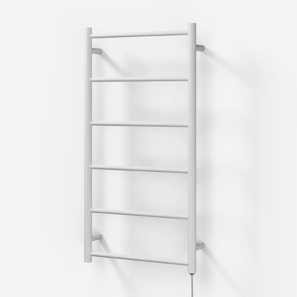 Pulcher Minimalism PM96 - Elektrisk håndkletørker, 50 x 96 cm, matt hvit