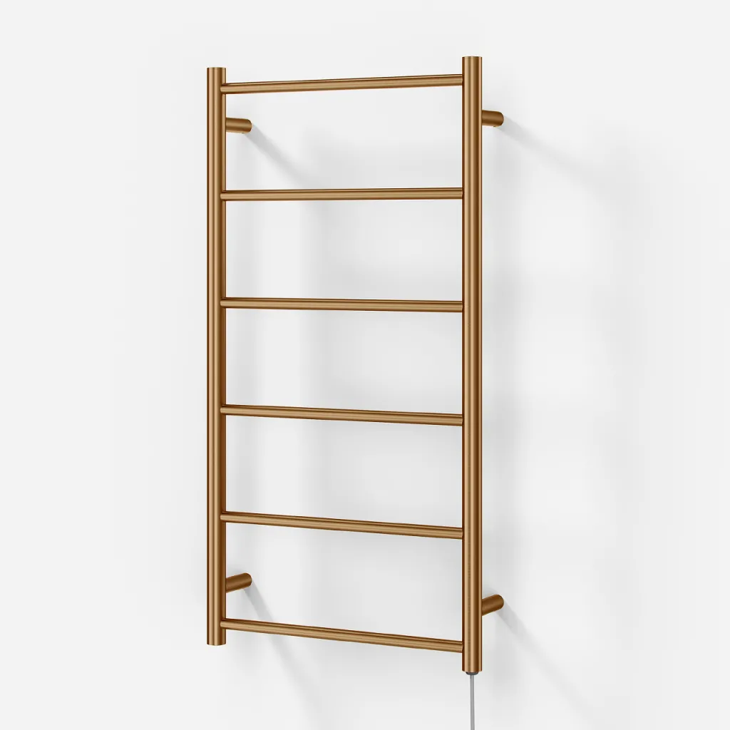 Pulcher Minimalism PM96 - Elektrisk håndkletørker, 50 x 96 cm. PVD børstet kobber