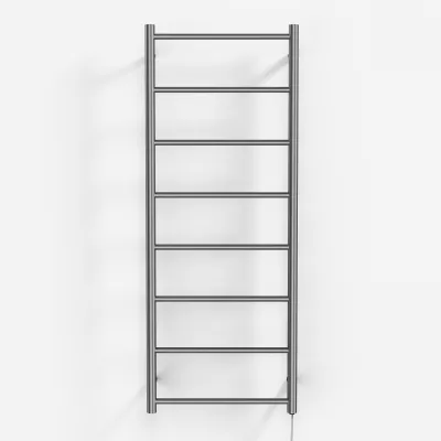 Pulcher Minimalism PM128 - Elektrisk håndkletørker, 50 x 128 cm, børstet rustfritt stål
