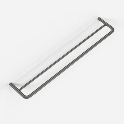 Semplice PS20-60 - Dobbel håndklestang, PVD Matt Gun Metal