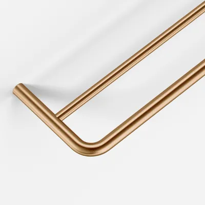 Semplice PS20-60 - Dobbel håndklestang, PVD børstet kobber