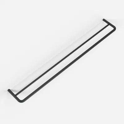 Semplice PS20-80 - Dobbel håndklestang, matt svart