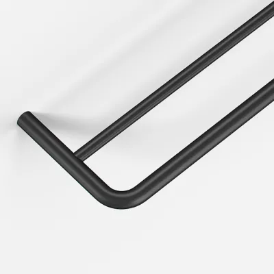 Semplice PS20-80 - Dobbel håndklestang, matt svart