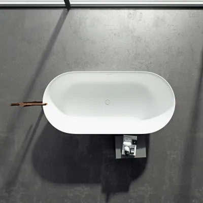 Pulcher Nomo 170 - Slim-Design badekar 170x80, Massive Mathvid SolidTec®