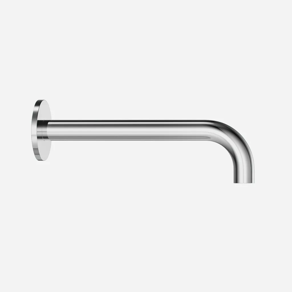 Semplice SSP2222 - utløpstut Ø22 mm lengde 22 cm Rosett Ø65 mm, Krom