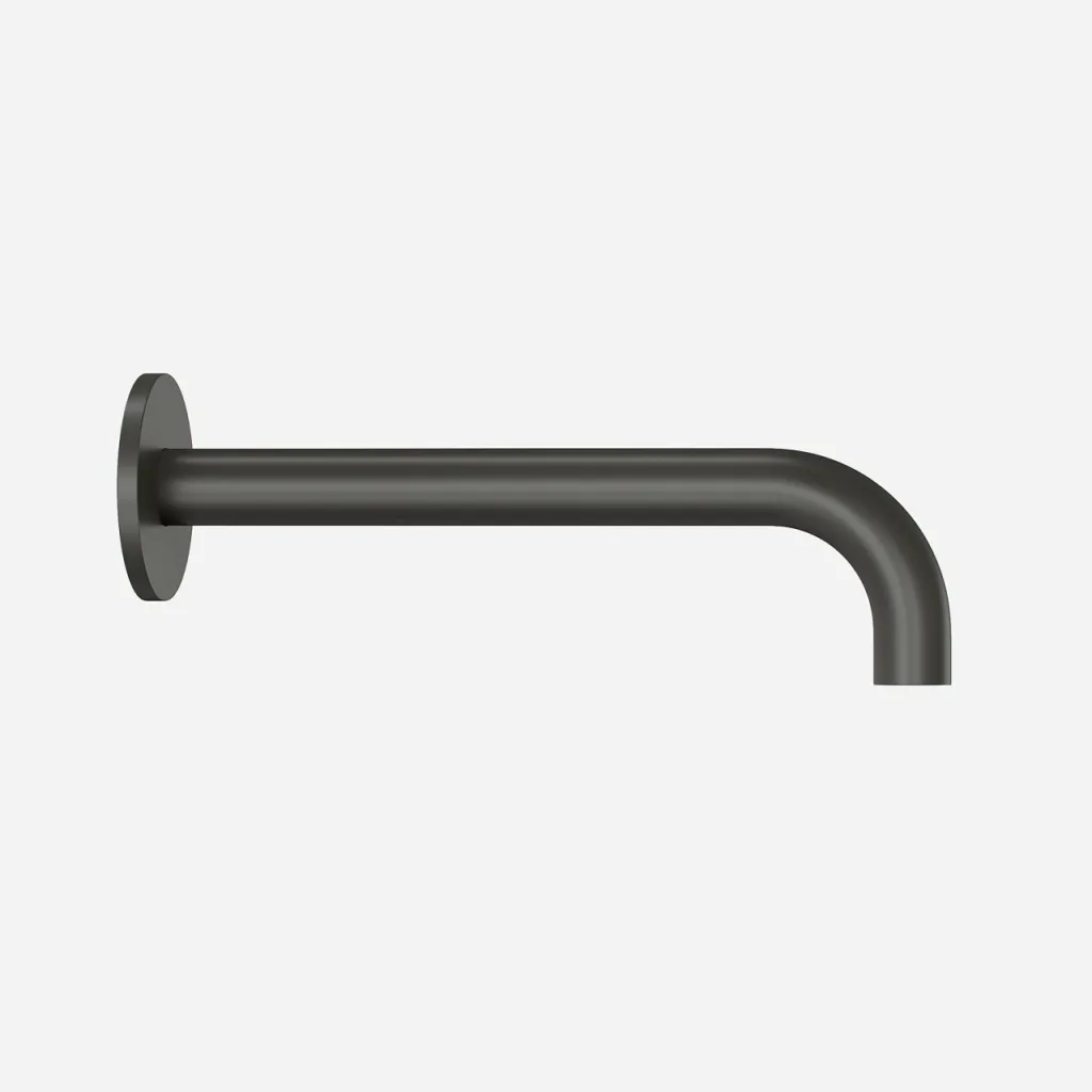 Semplice SSP2222 - utløpstut Ø22 mm lengde 22 cm Rosett Ø65 mm, PVD Matt Gun Metal