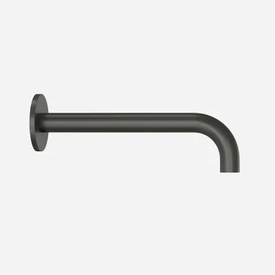 Semplice SSP2222 - utløpstut Ø22 mm lengde 22 cm Rosett Ø65 mm, PVD Matt Gun Metal
