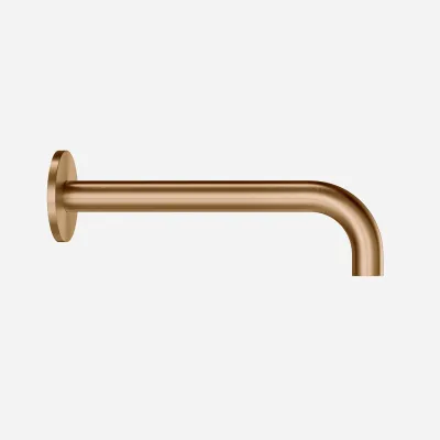 Semplice SSP2222 - utløpstut Ø22 mm lengde 22 cm Rosett Ø65 mm, PVD Børstet Kobber