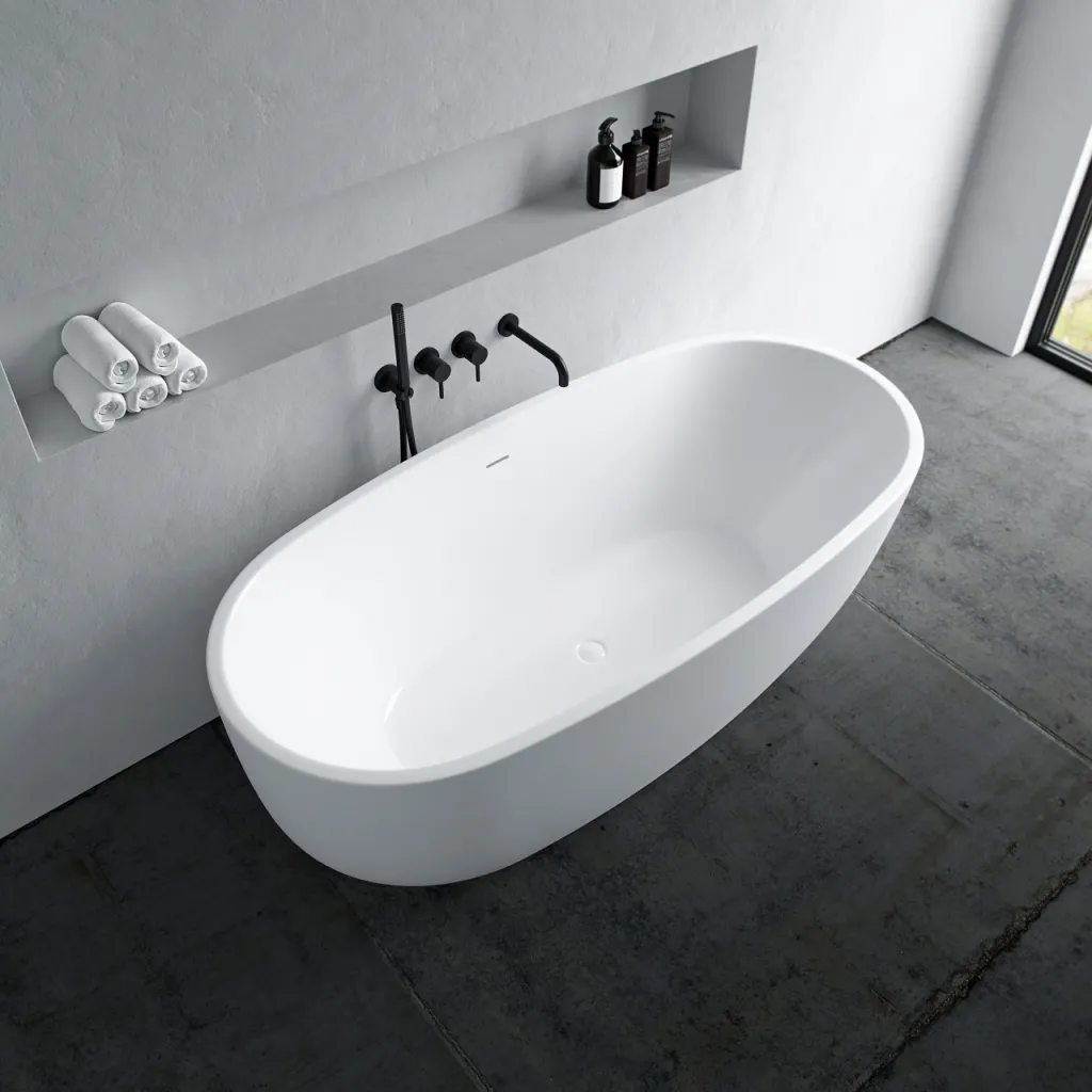ArkiLife Nomi AN170 - Badekar 170x80 cm, Blank Hvit