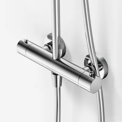 Semplice SRL10 S03 - Termostatsett, Rain DeLuxe RHB30, Ø30 cm, Krom