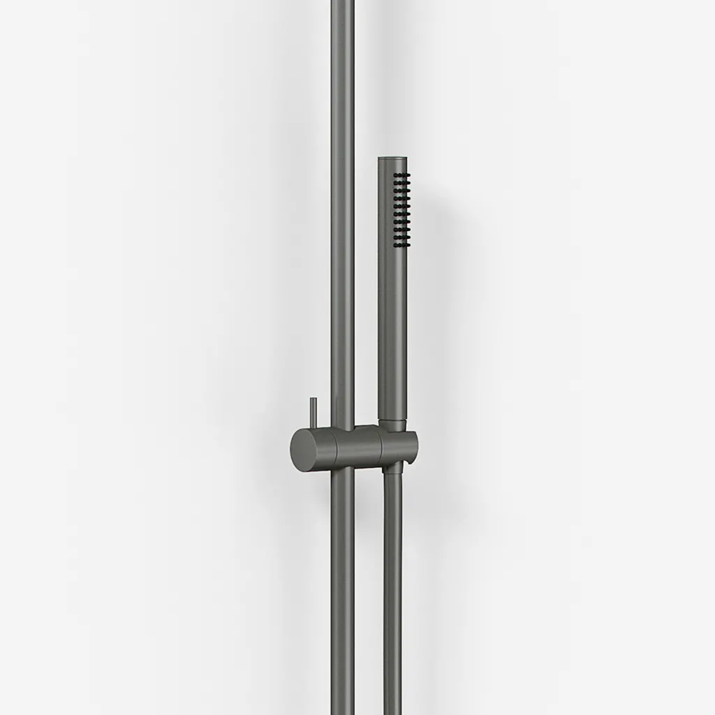 Semplice SRL10 S03 - Termostatsett, Rain DeLuxe RHB30, Ø30 cm., PVD Matt Gun Metal