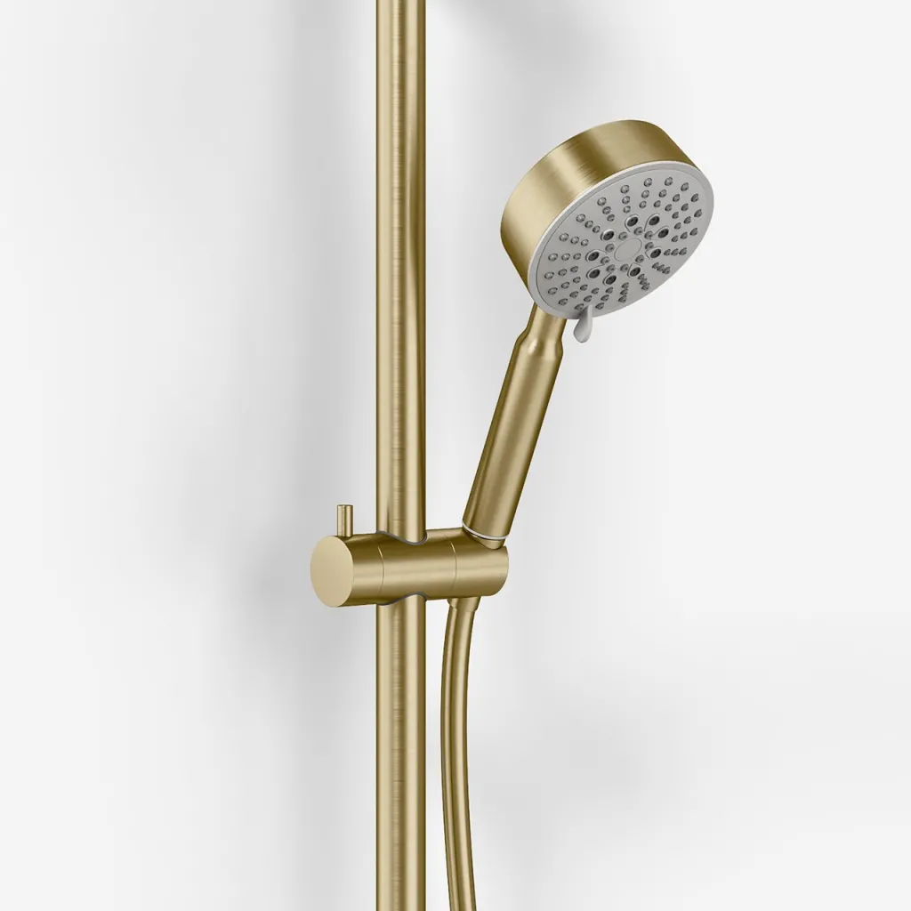 ArkiLife AVAO AABT900 - Termostatsett Ø30 Wellness Rain, PVD Børstet Messing