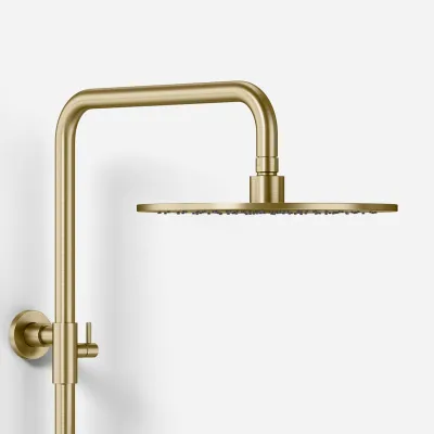 ArkiLife AVAO AABT900 - Termostatsett Ø30 Wellness Rain, PVD Børstet Messing