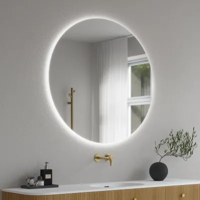 Pulcher Coco Backlight PM3-100 - Ø100 cm. LED-bakgrunnsbelyst speil med antidugg