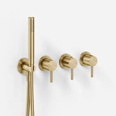 Semplice STB801 - Termostatsett, PVD børstet messing