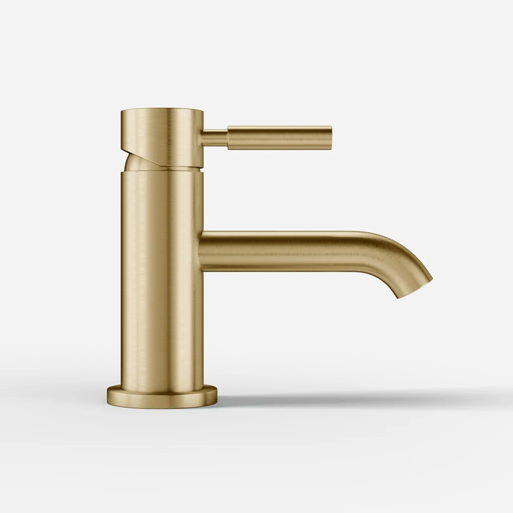 Semplice SHV101 - Ettgreps servantbatteri, PVD børstet messing