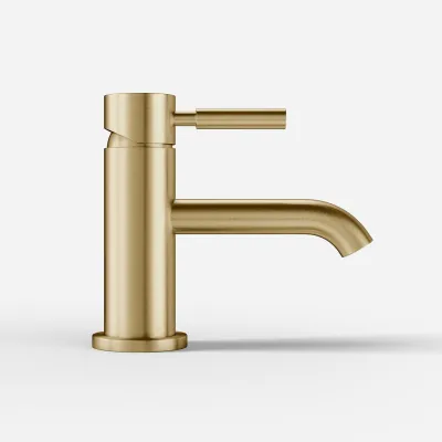 Semplice SHV101 - Ettgreps servantbatteri, PVD børstet messing