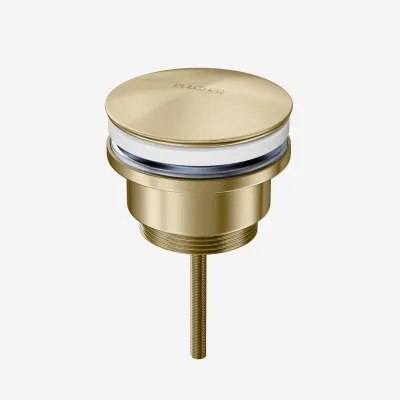Pulcher Semplice Fly 1¼” - Universal fotventil, PVD børstet messing