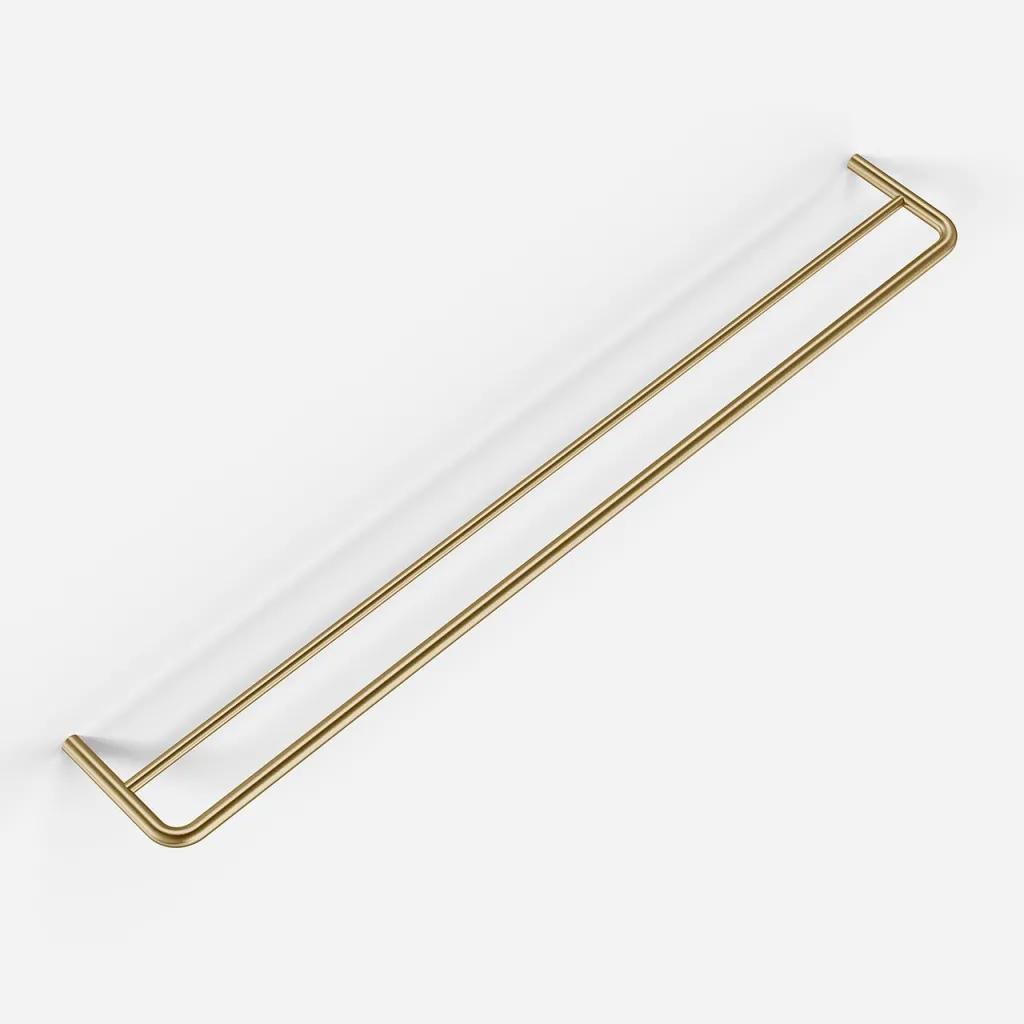 Semplice PS20-80 - Dobbel håndklestang, PVD børstet messing