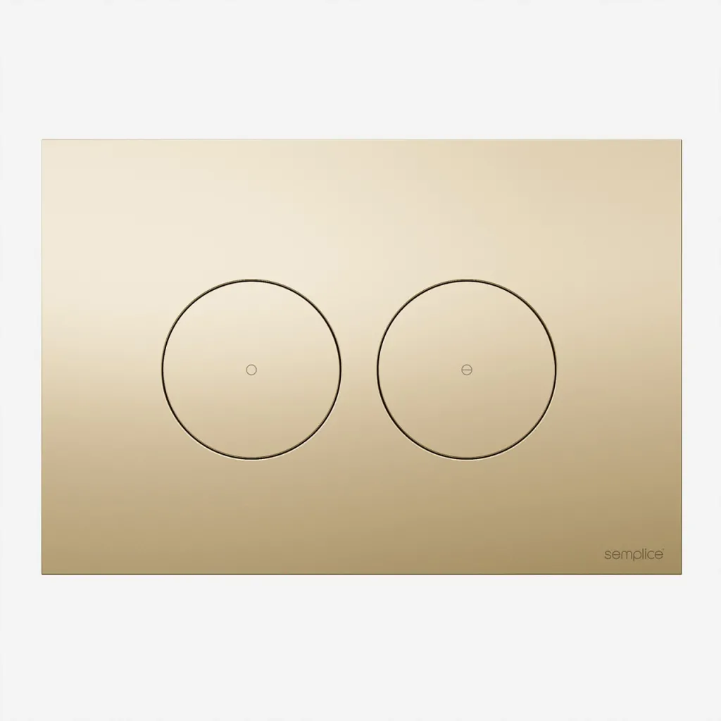 Semplice SX-O1 - Spyleplate, polert messing naturfarget