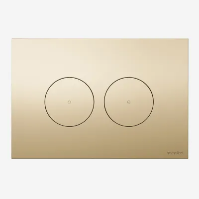 Semplice SX-O1 - Spyleplate, polert messing naturfarget