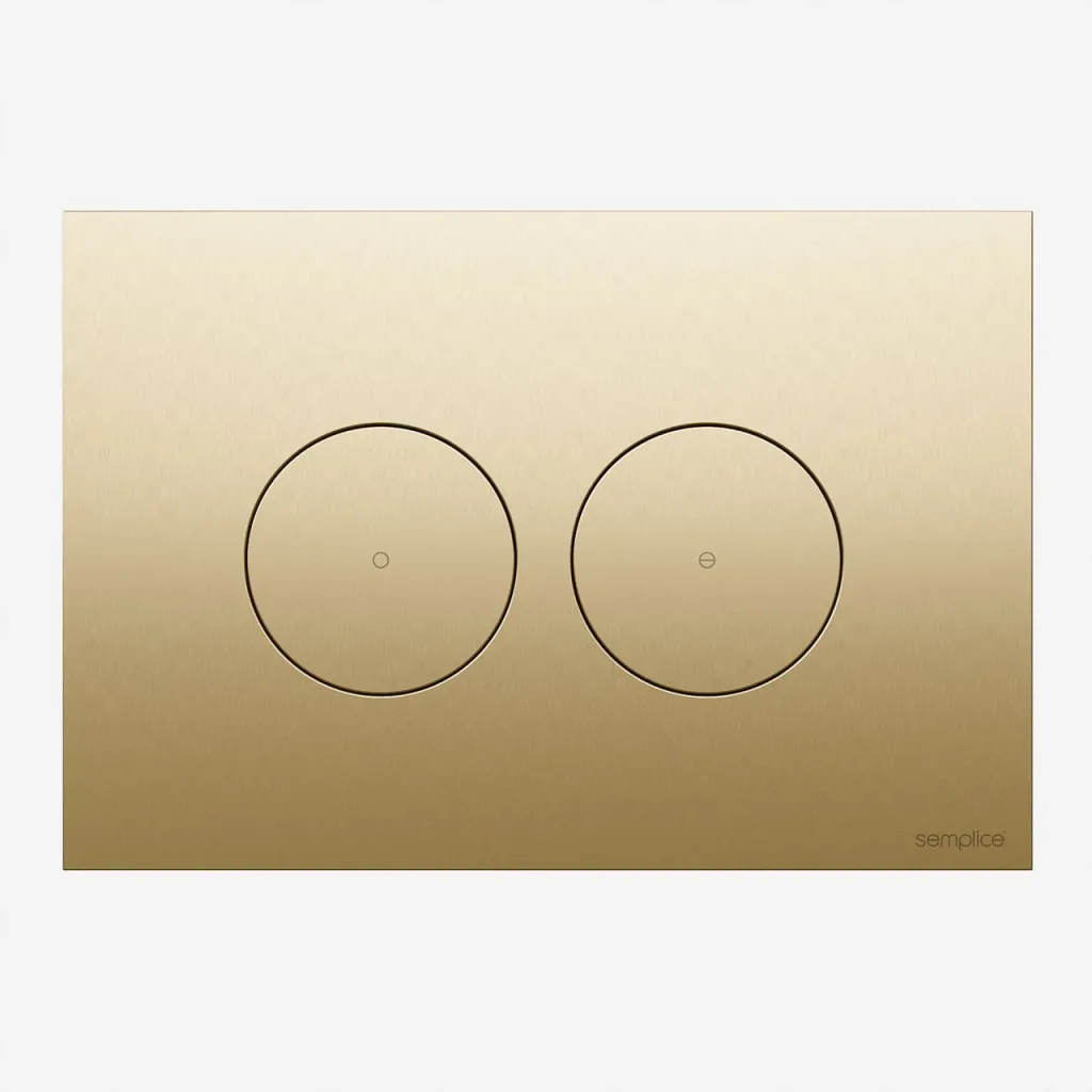 Semplice SX-O1 - Spyleplate, PVD børstet messing