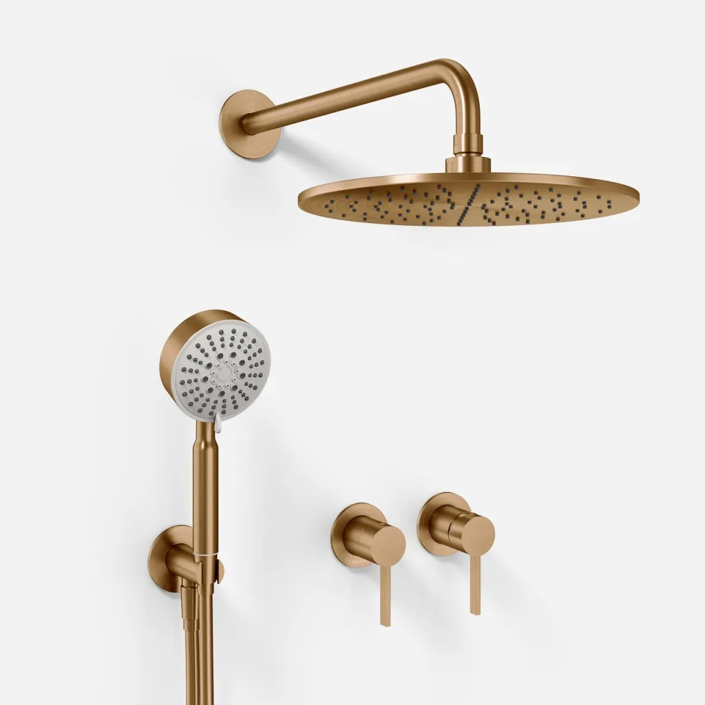 ArkiLife AVAO AA801 S01 - Ø30 Velværeregn m/EasyClean, PVD Børstet kobber