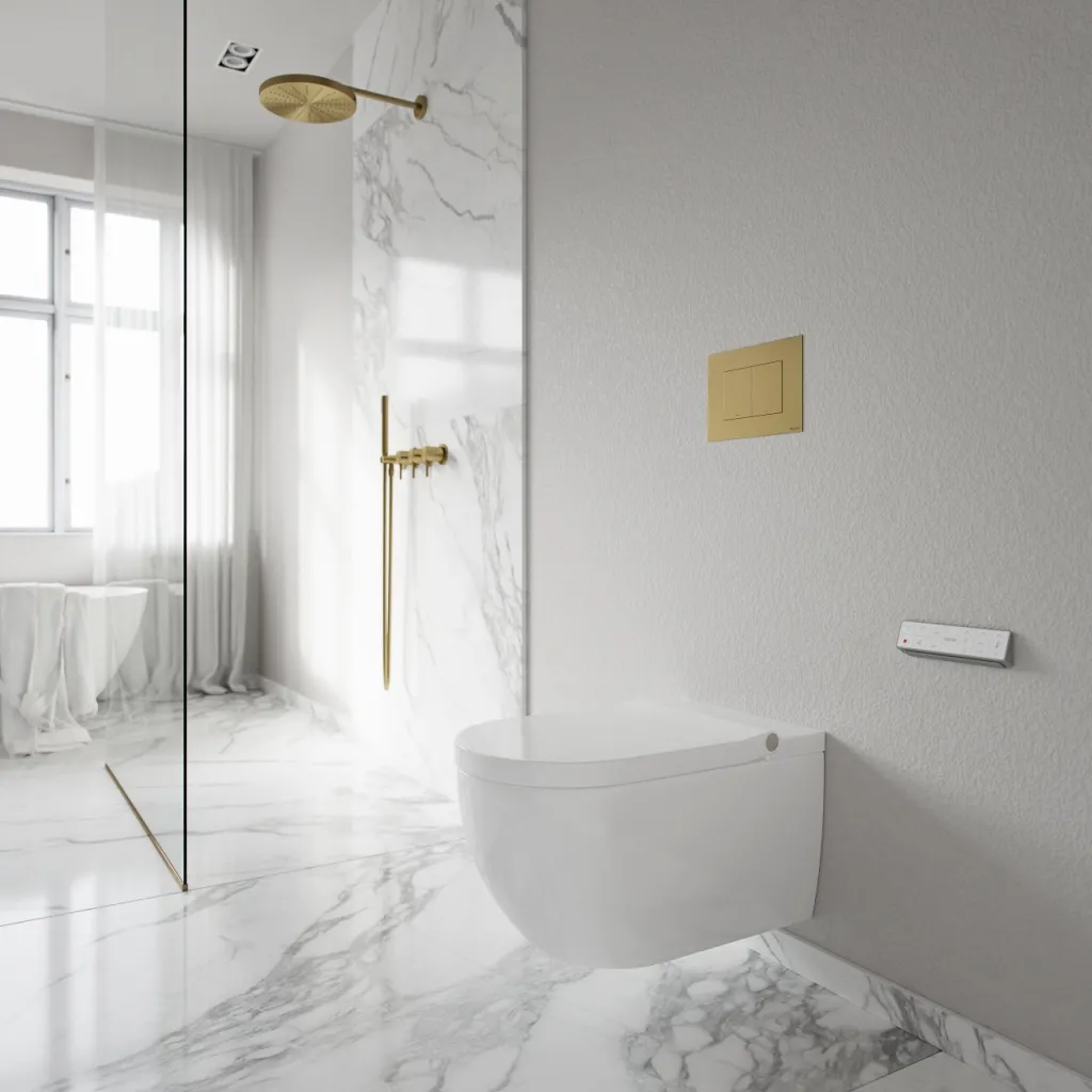 Aqualux PAX2-R Duschtoilet - LuxDusch bidetfunksjon og myklukkende sete