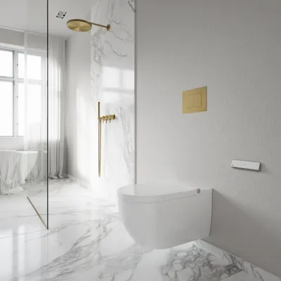 Aqualux PAX2-R Duschtoilet - LuxDusch bidetfunksjon og myklukkende sete