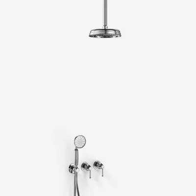 Hassel&Teudt HBR801 S02 - Dusjsett Ø21cm, Tak, Krom