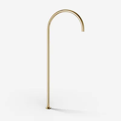 Semplice SBR801 S12 - Badekar/dusj, naturlig polert messing
