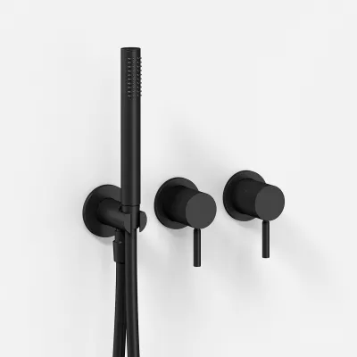 Semplice SBR801 S12 - Badekar/dusj, Matt svart