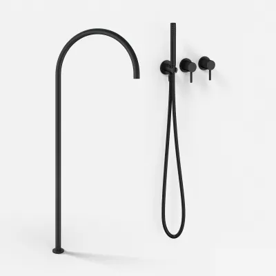 Semplice SBR801 S12 - Badekar/dusj, Matt svart