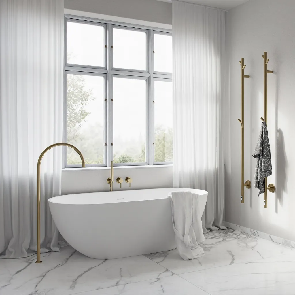 Semplice SBR801 S12 - Badekar/dusj, PVD Børstet messing