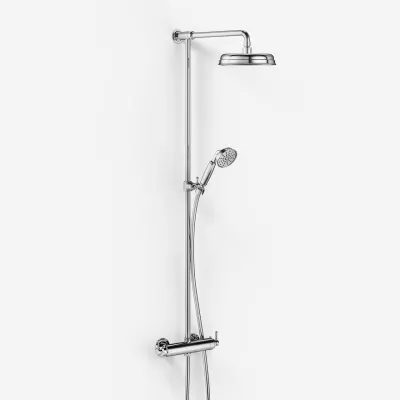 Hassel&Teudt HRL10 S01 - SmartTerm dusjstangsett m/Ø21 cm. Rain DeLuxe med EasyClean, krom