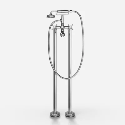 Hassel&Teudt HBK702 - Frittstående badekararmatur, krom