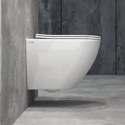 Dodo PD18 - Toalett i hvitt porselen med Vortex-spyling + EasyClean-belegg