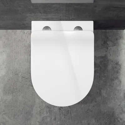 Dodo PD18 - Toalett i hvitt porselen med Vortex-spyling + EasyClean-belegg