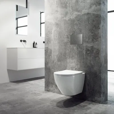 Dodo PD18 - Toalett i hvitt porselen med Vortex-spyling + EasyClean-belegg