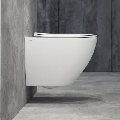 Dodo PD18 - Toalett i matt hvit porselen med Vortex-spyling + EasyClean-belegg
