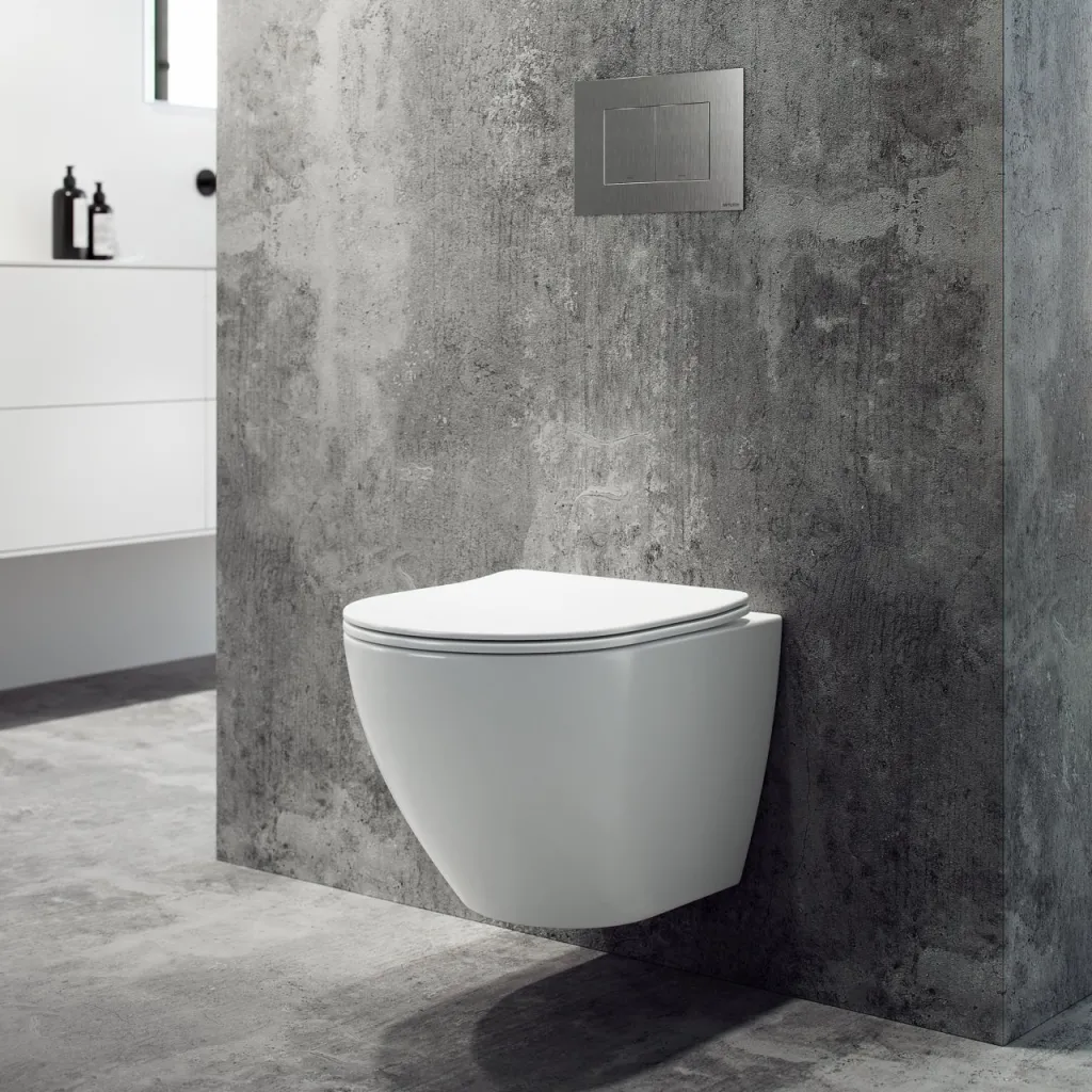 Dodo PD18 - Toalett i matt hvit porselen med Vortex-spyling + EasyClean-belegg