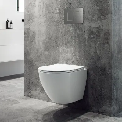 Dodo PD18 - Toalett i matt hvit porselen med Vortex-spyling + EasyClean-belegg
