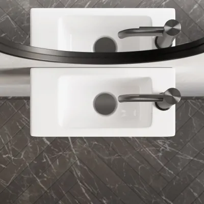 Brick 400 - Blank hvit