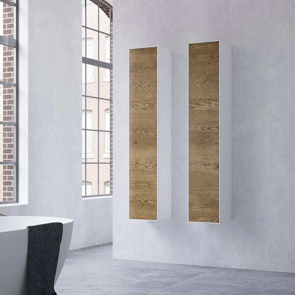 Copenhagen Chic CC3530 - Høyskap i Mattvid Corian® og rå vill eik